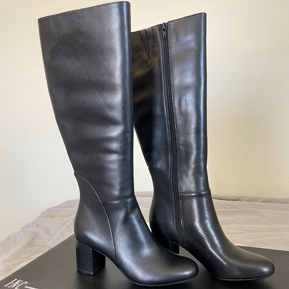 INC Genuine Leather Knee High Boots (New in box)